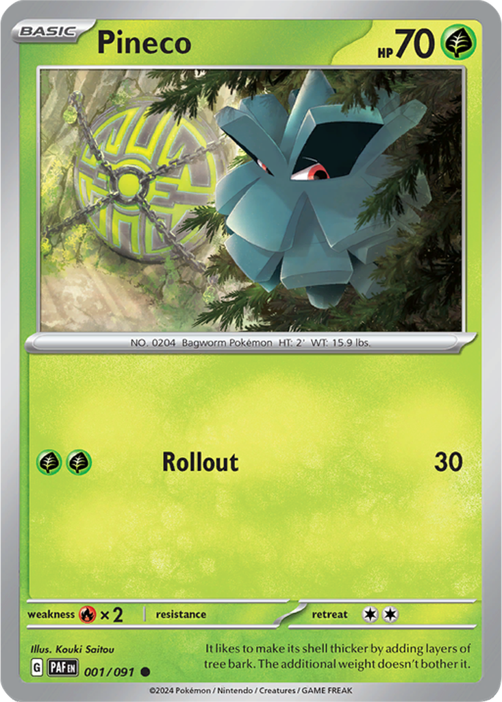 Paldean Fates 001/091 Pineco