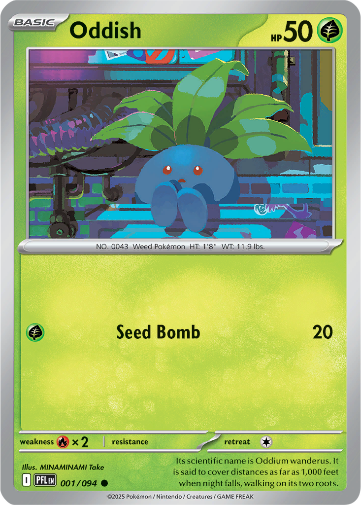 Phantasmal Flames 001/094 Oddish