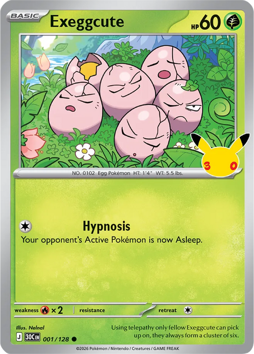 30th Celebration 001/128 Exeggcute