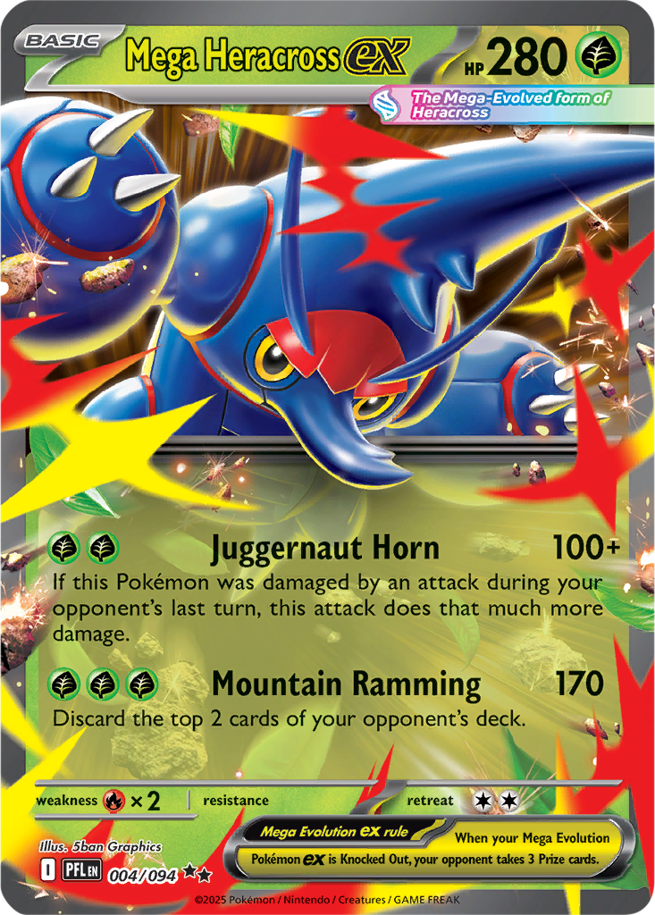 Phantasmal Flames 004/094 Mega Heracross ex