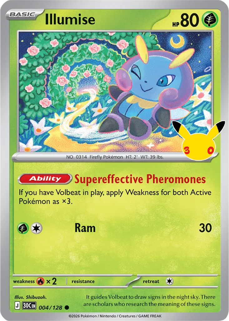 30th Celebration 004/128 Illumise
