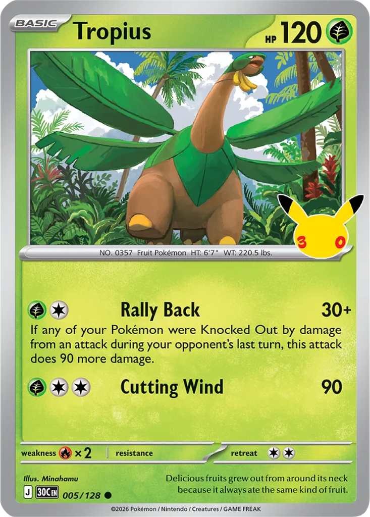 30th Celebration 005/128 Tropius