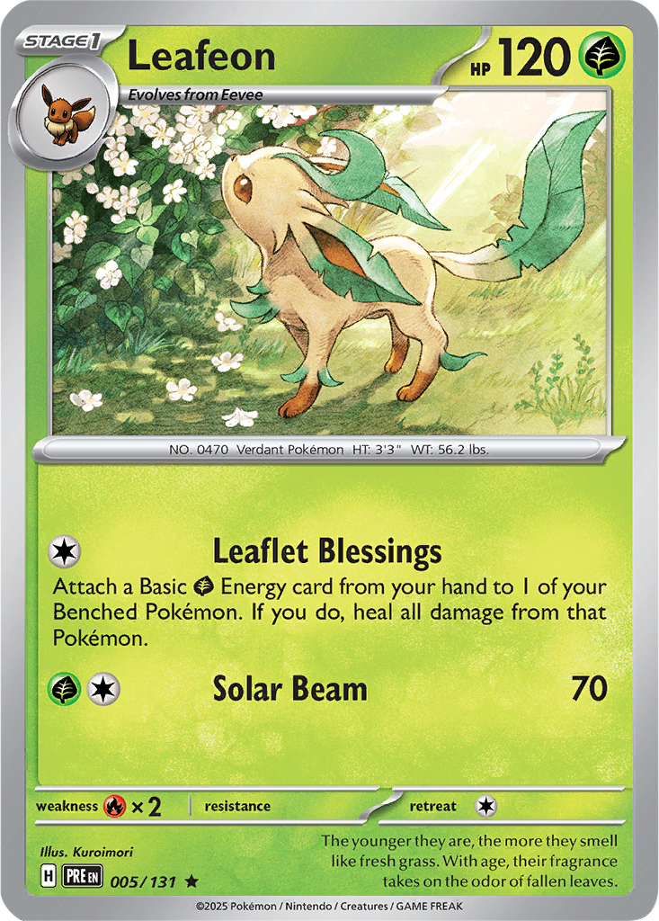Prismatic Evolutions 005/131 Leafeon