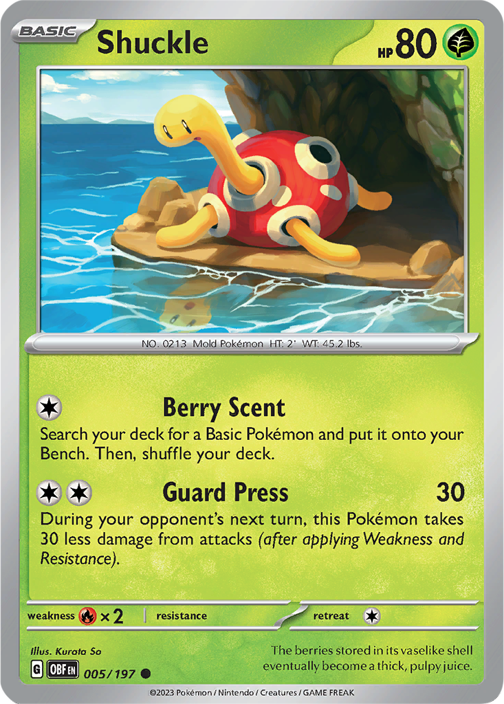 Obsidian Flames 005/197 Shuckle