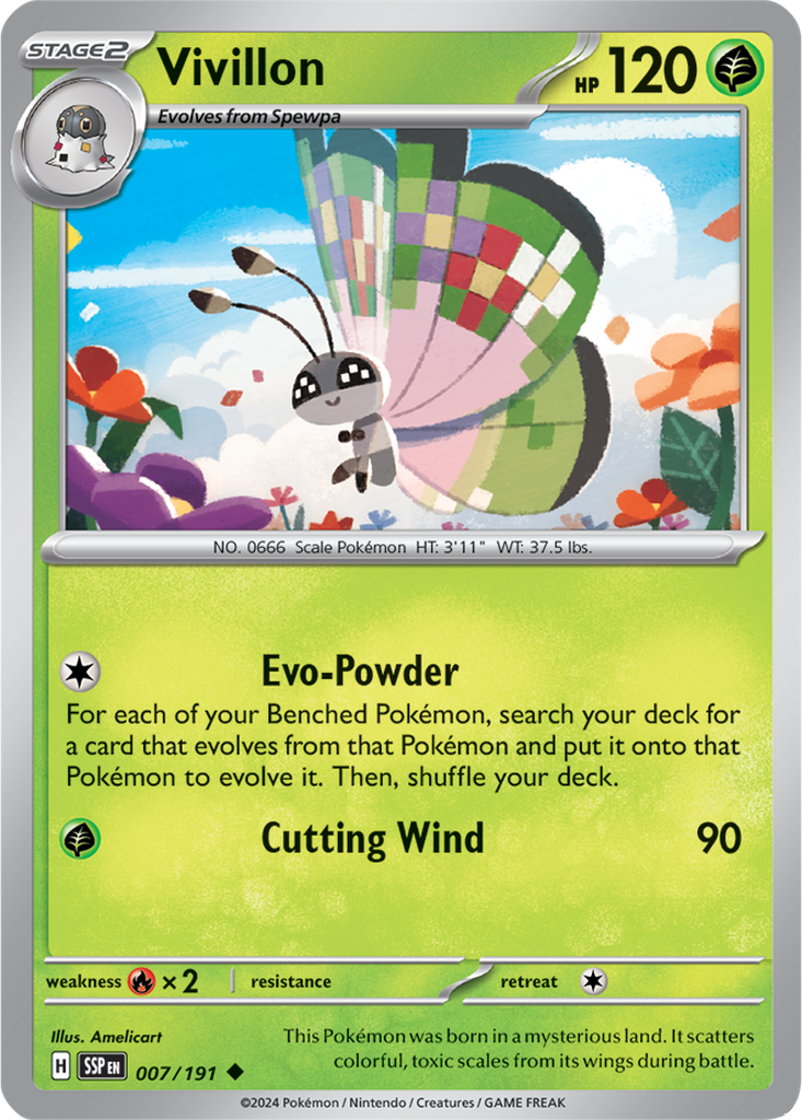 Surging Sparks 007/191 Vivillon