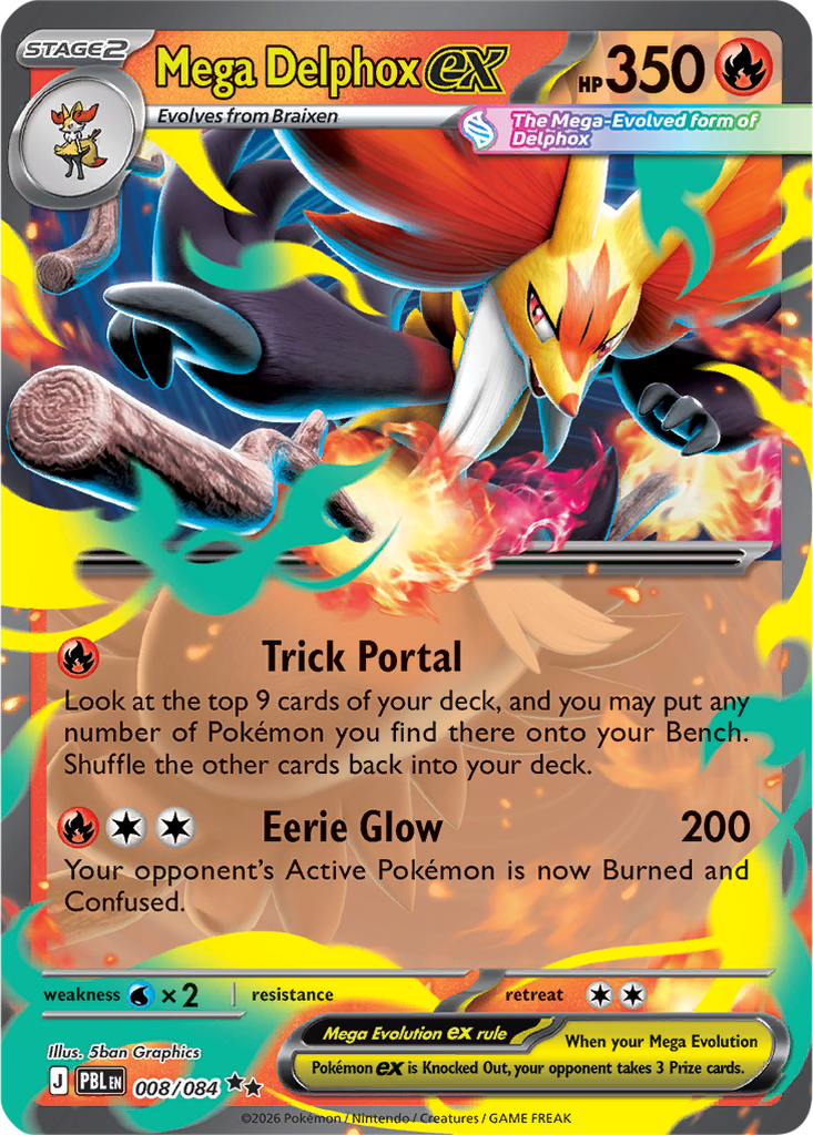 Pitch Black 008/084 Mega Delphox ex