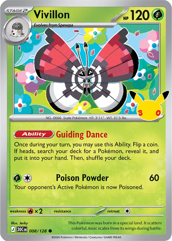 30th Celebration 008/128 Vivillon