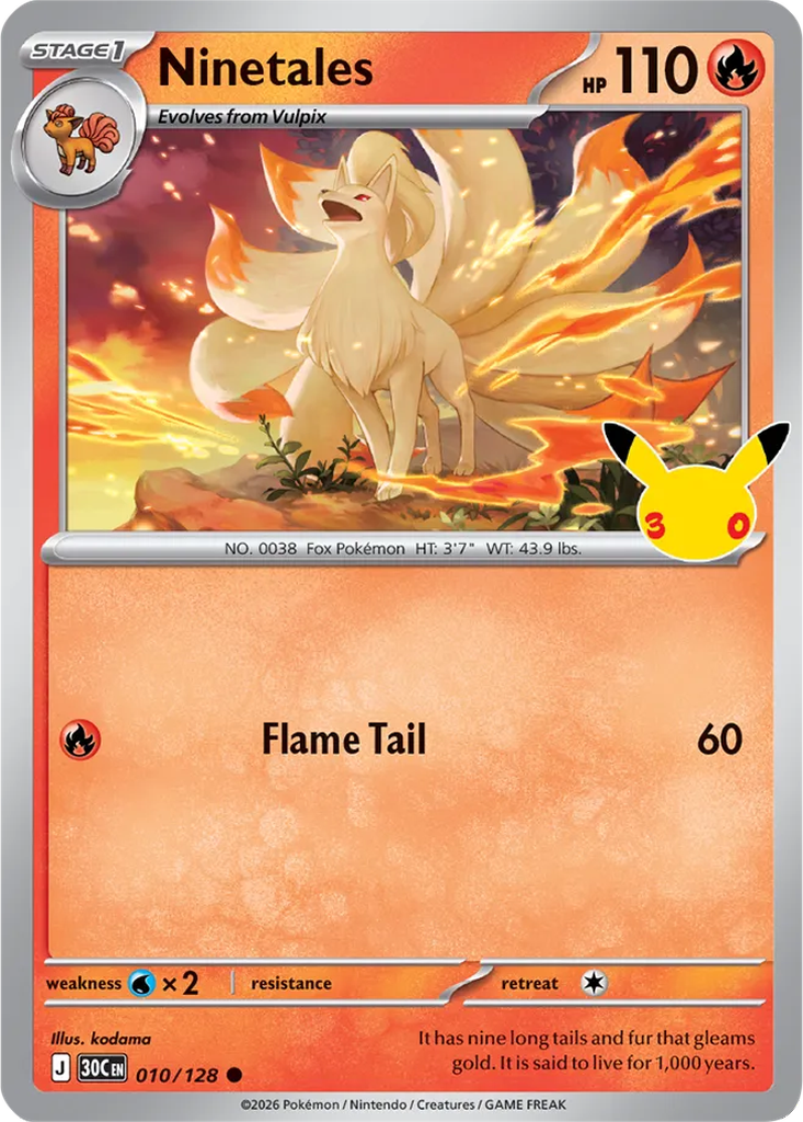 30th Celebration 010/128 Ninetales