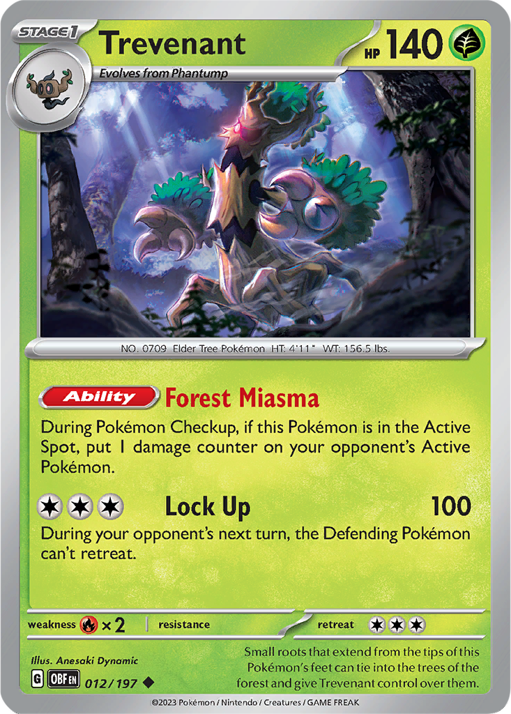 Obsidian Flames 012/197 Trevenant
