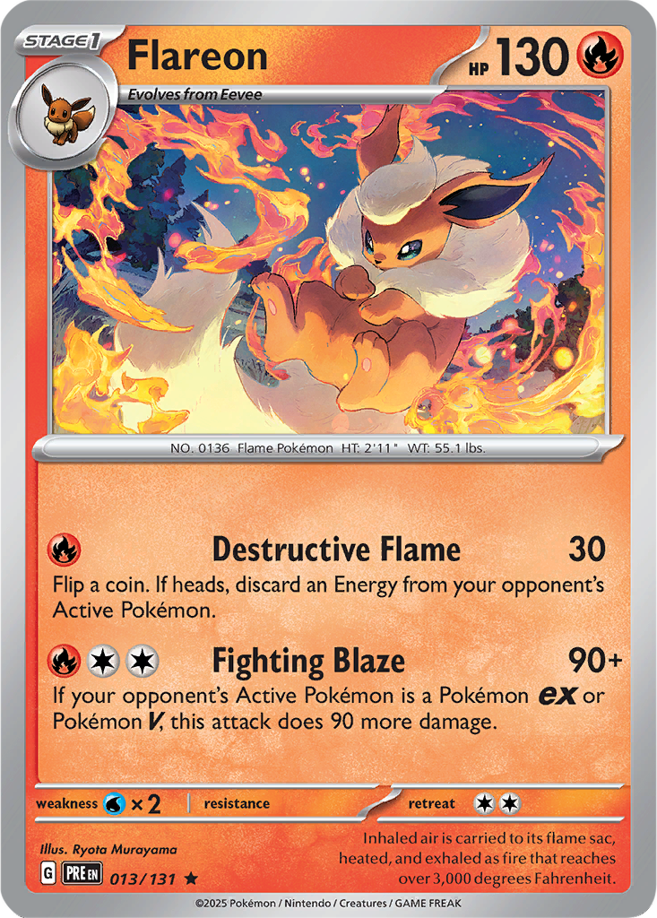 Prismatic Evolutions 013/131 Flareon