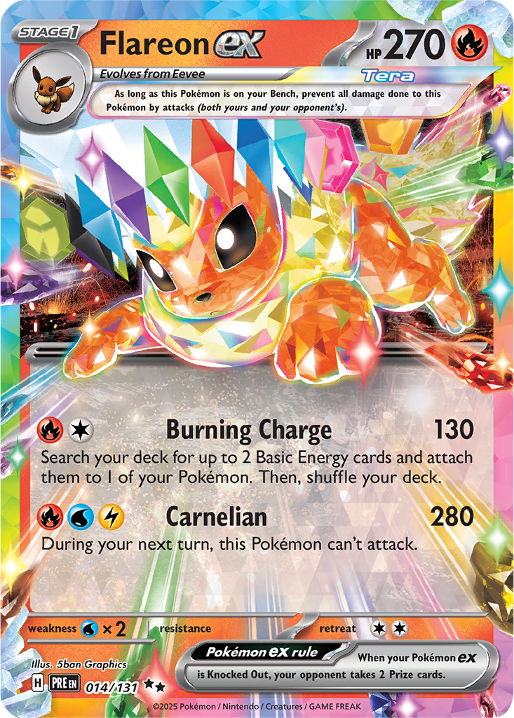 Prismatic Evolutions 014/131 Flareon ex