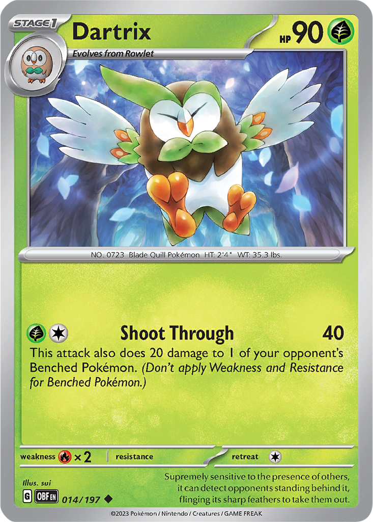 Obsidian Flames 014/197 Dartrix