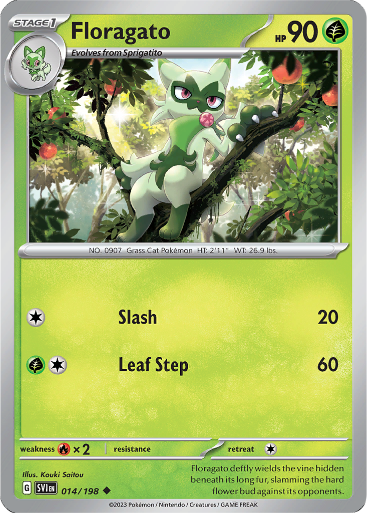 Scarlet & Violet 014/198 Floragato