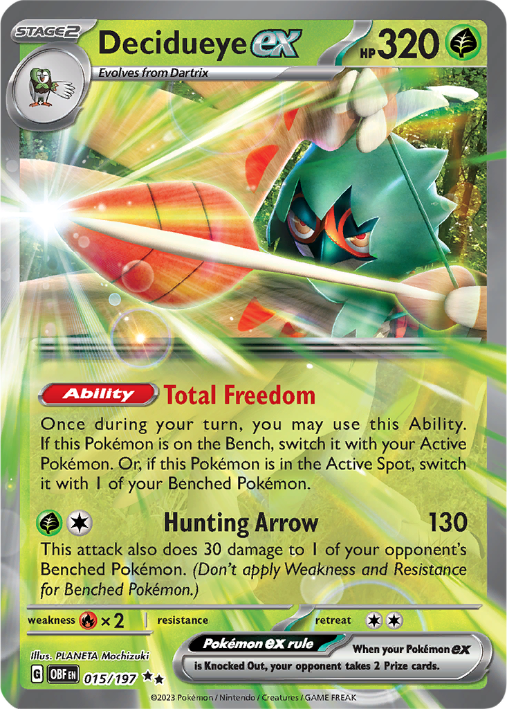 Obsidian Flames 015/197 Decidueye ex
