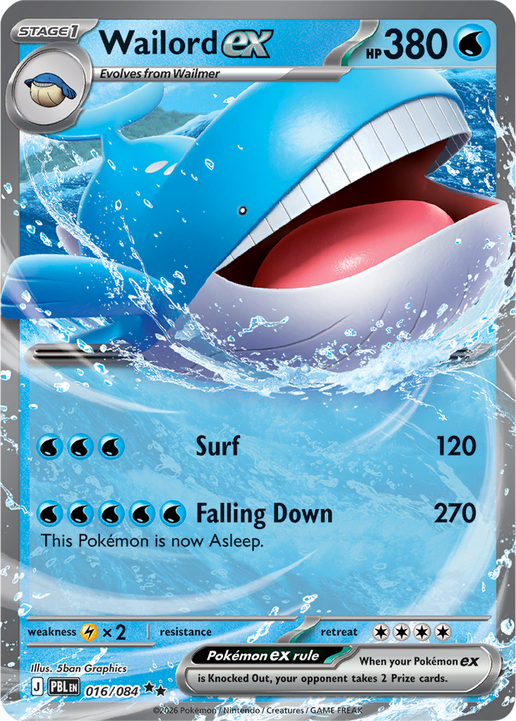 Pitch Black 016/084 Wailord ex