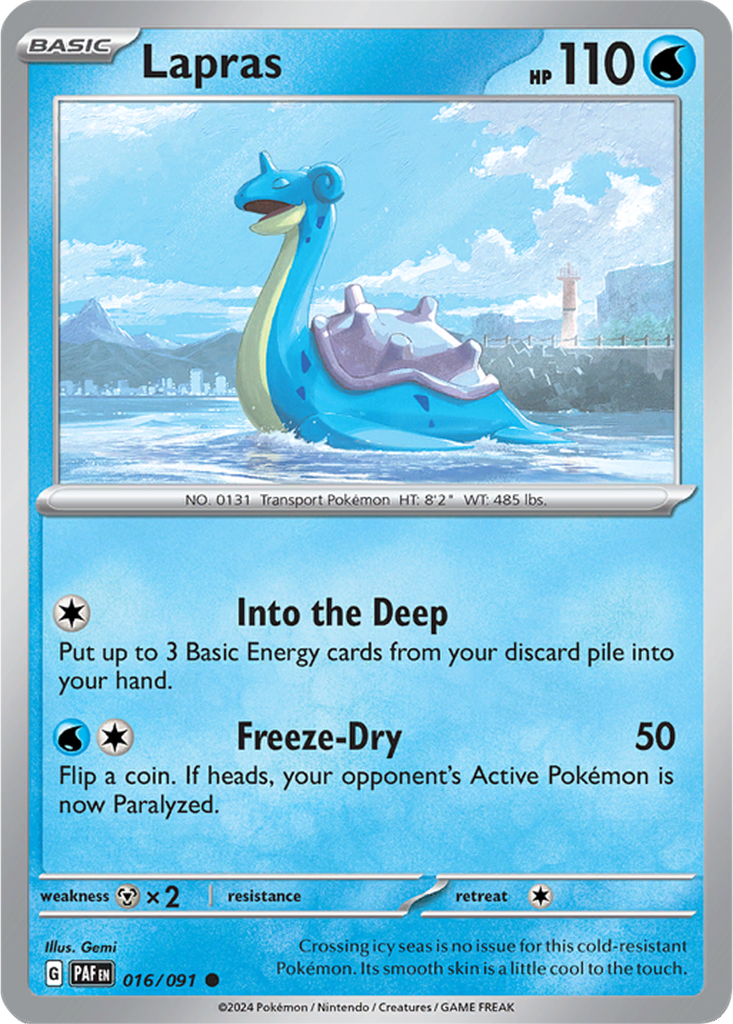 Paldean Fates 016/091 Lapras