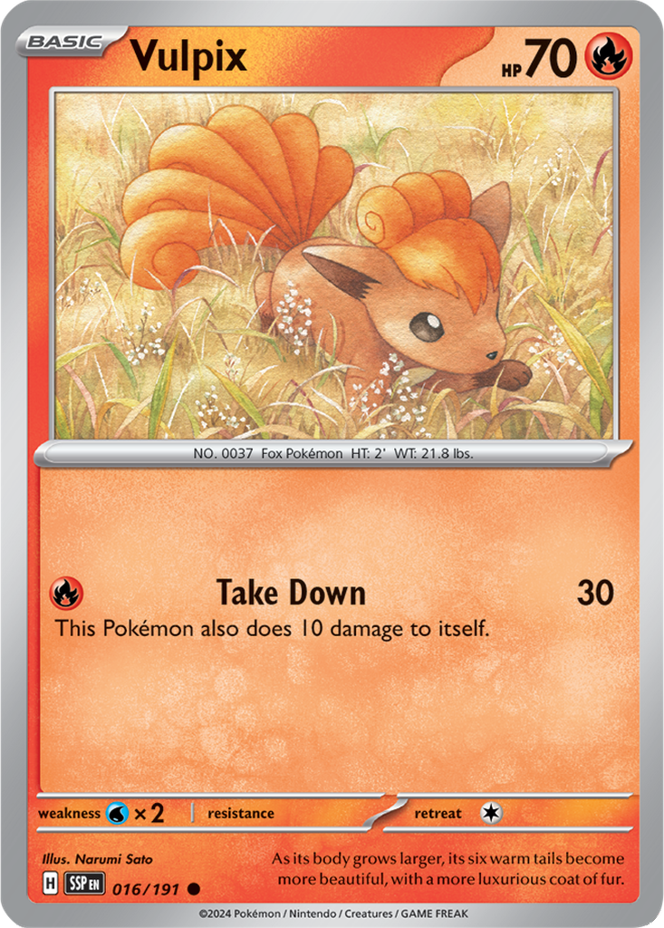 Surging Sparks 016/191 Vulpix