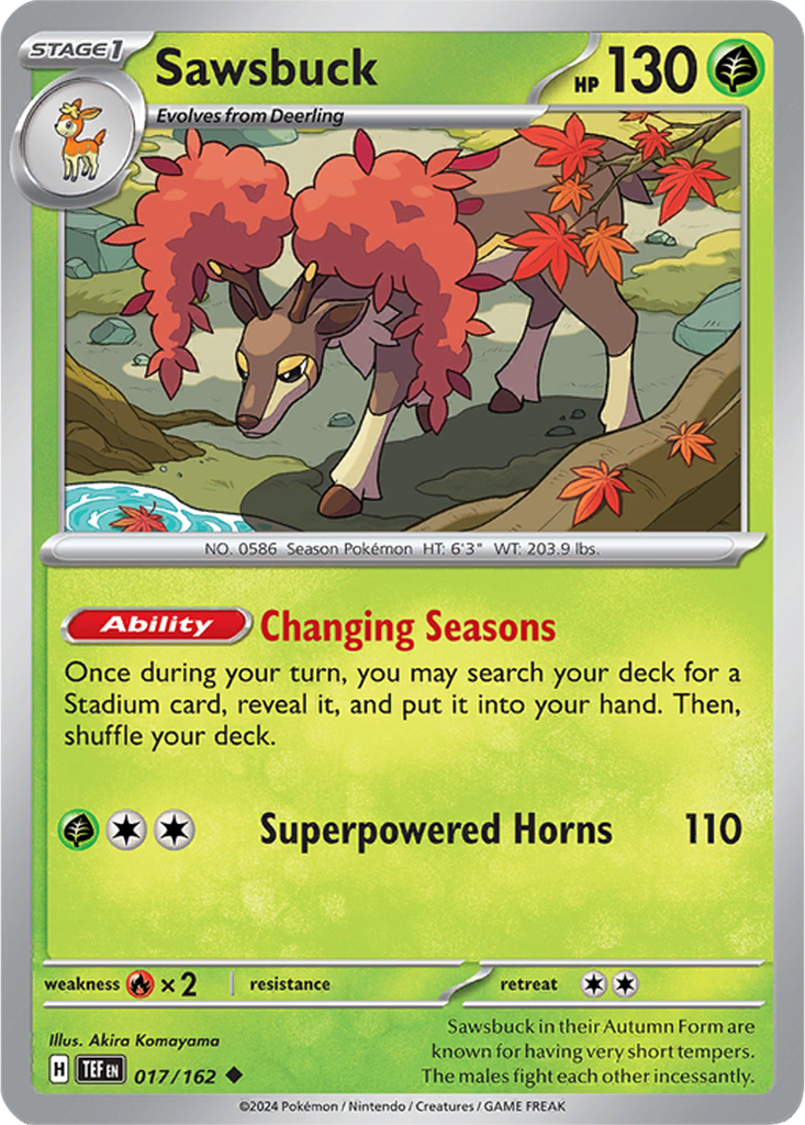 Temporal Forces 017/162 Sawsbuck