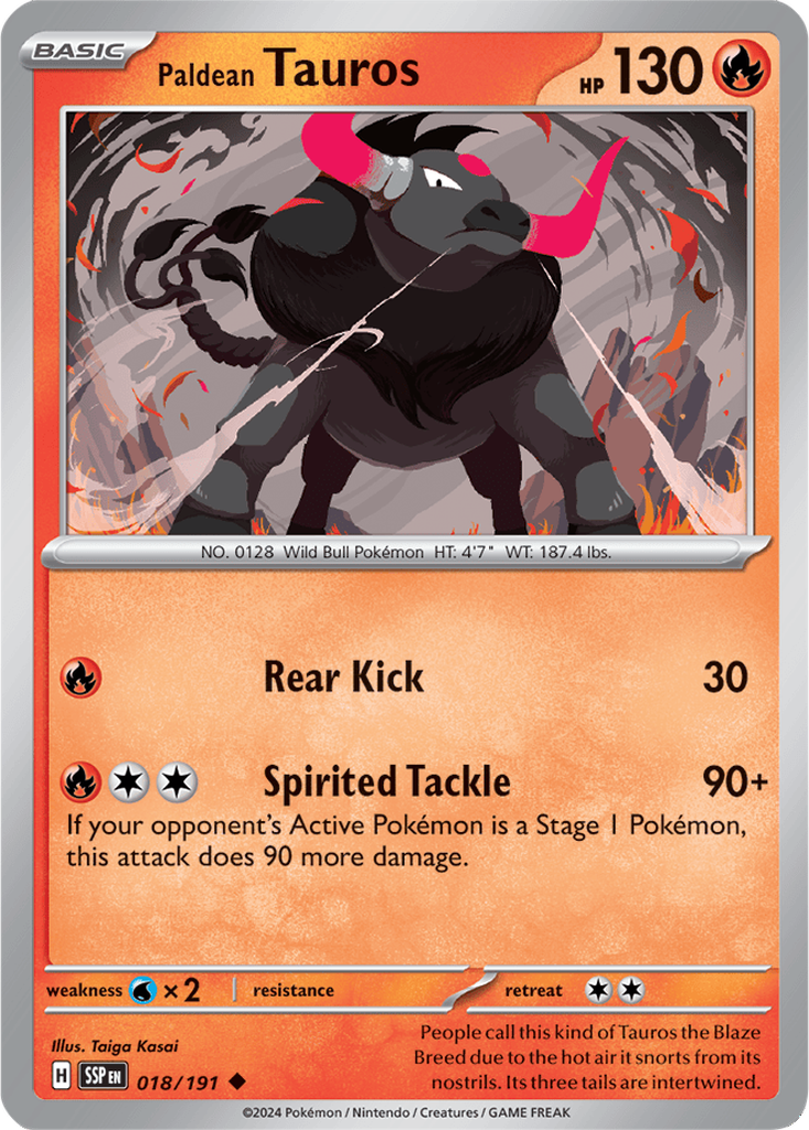 Surging Sparks 018/191 Paldean Tauros