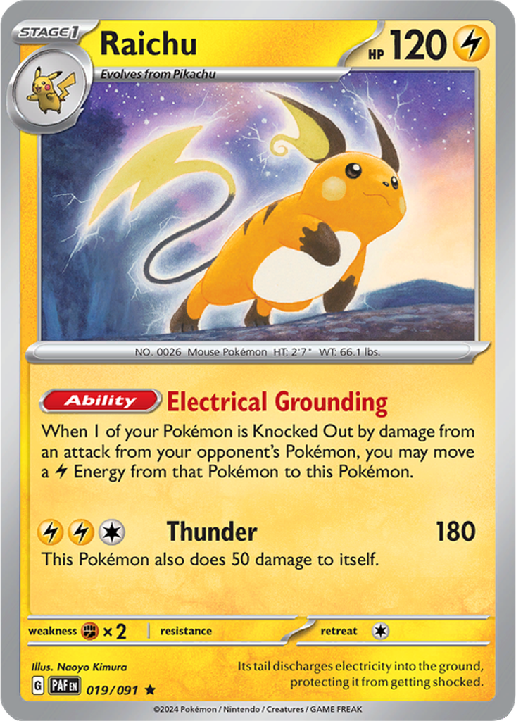 Paldean Fates 019/091 Raichu