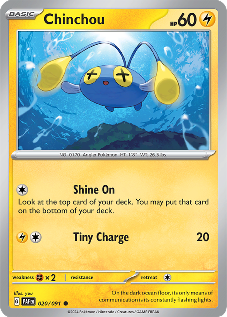 Paldean Fates 020/091 Chinchou