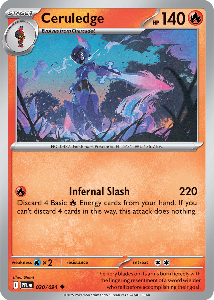 Phantasmal Flames 020/094 Ceruledge