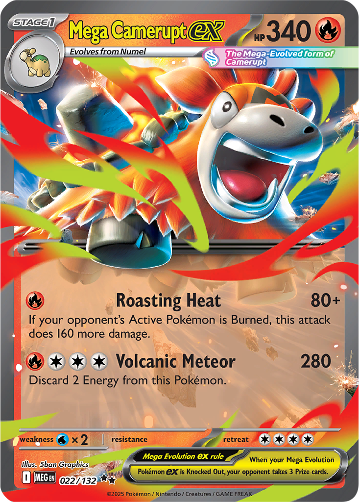 Mega Evolution 022/132 Mega Camerupt ex