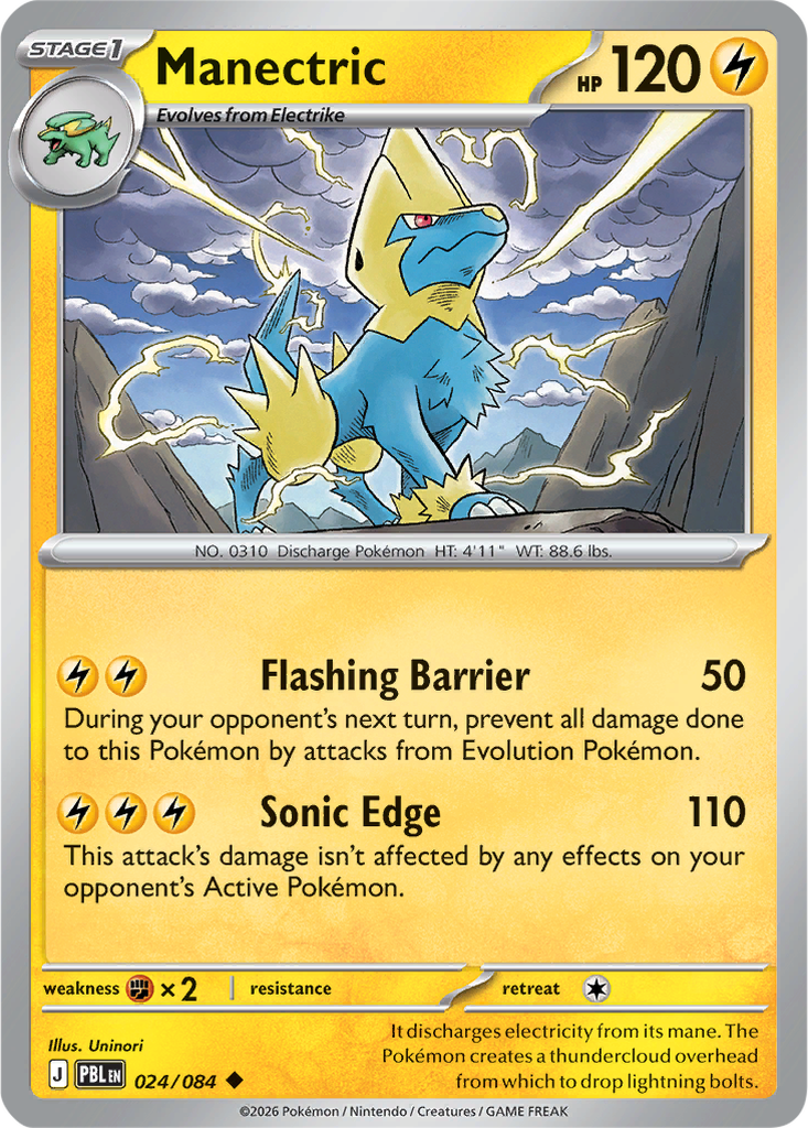 Pitch Black 024/084 Manectric