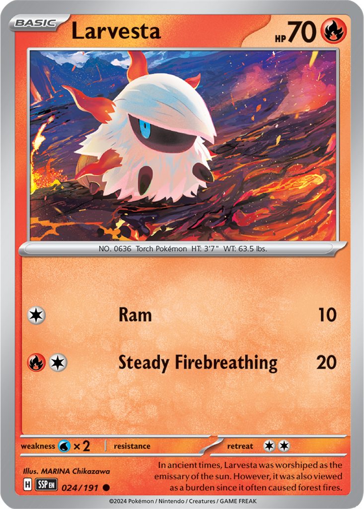 Surging Sparks 024/191 Larvesta