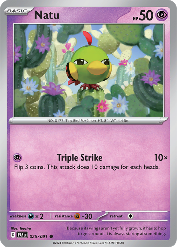 Paldean Fates 025/091 Natu