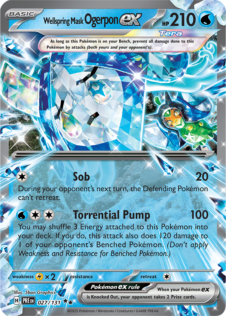 Prismatic Evolutions 027/131 Wellspring Mask Ogerpon ex