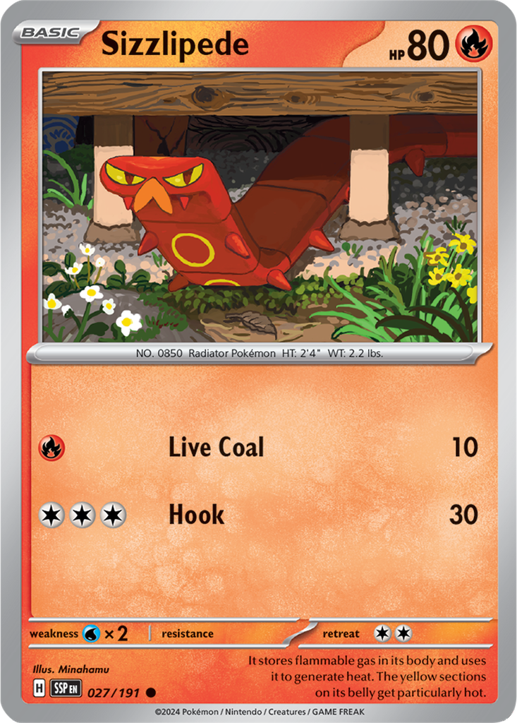 Surging Sparks 027/191 Sizzlipede