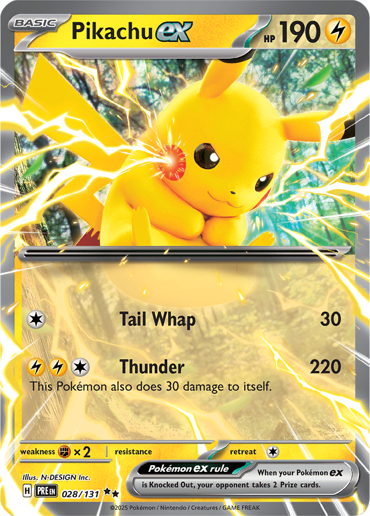 Prismatic Evolutions 028/131 Pikachu ex
