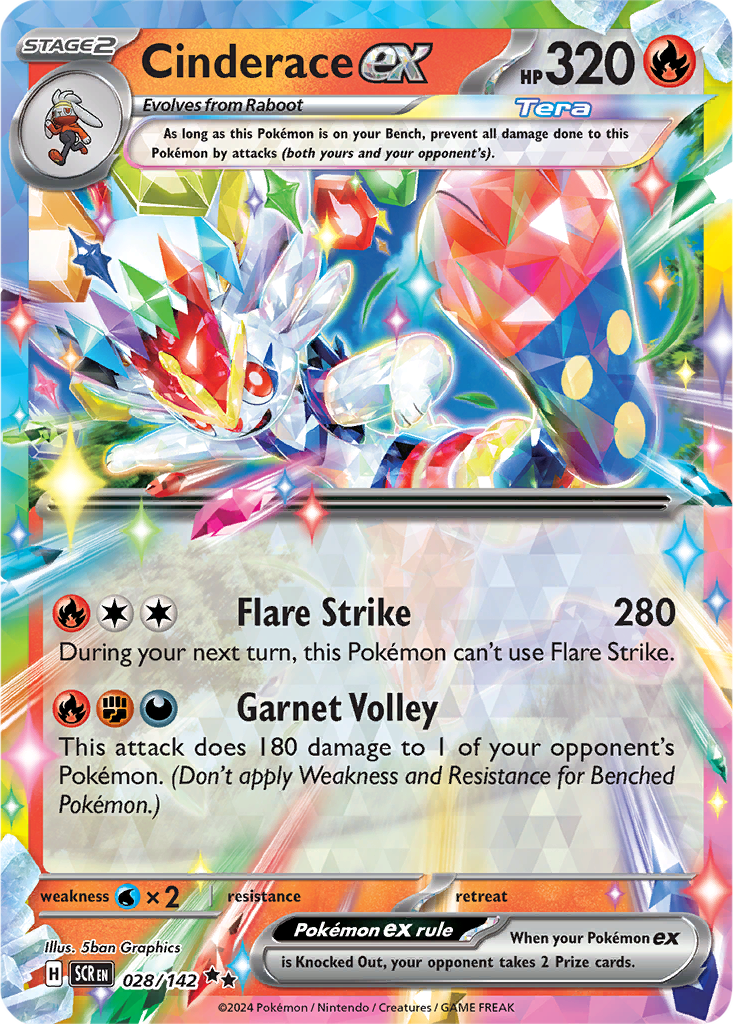 Stellar Crown 028/142 Cinderace ex