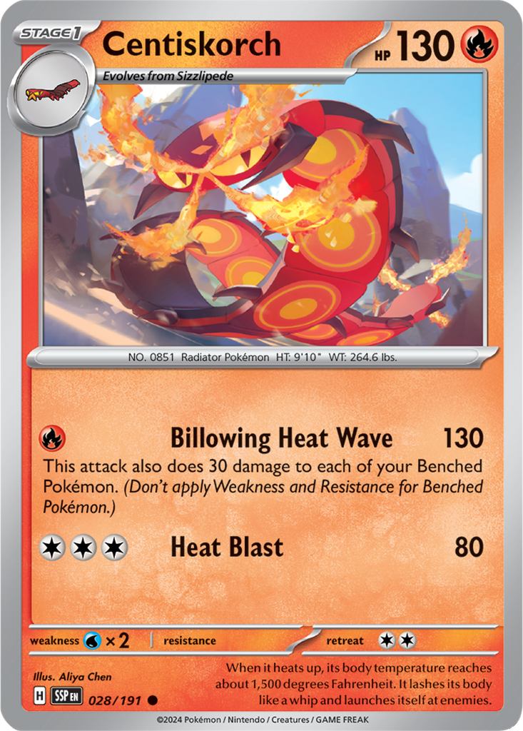 Surging Sparks 028/191 Centiskorch