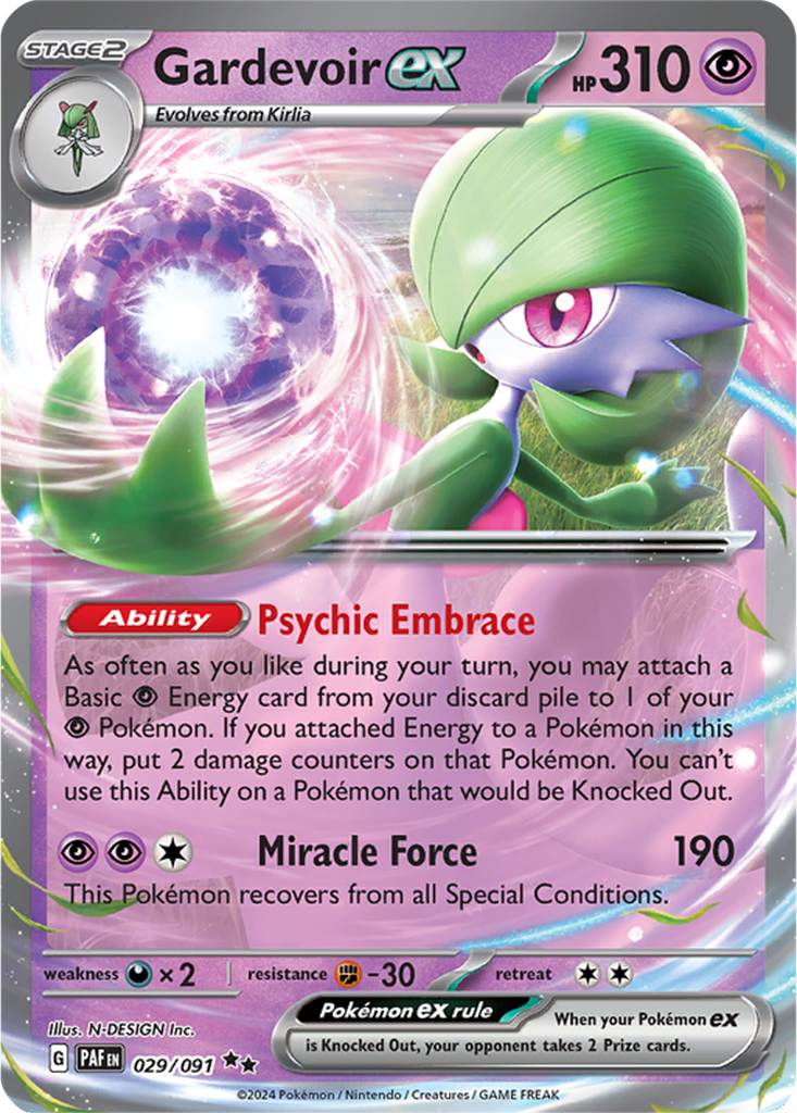 Paldean Fates 029/091 Gardevoir ex