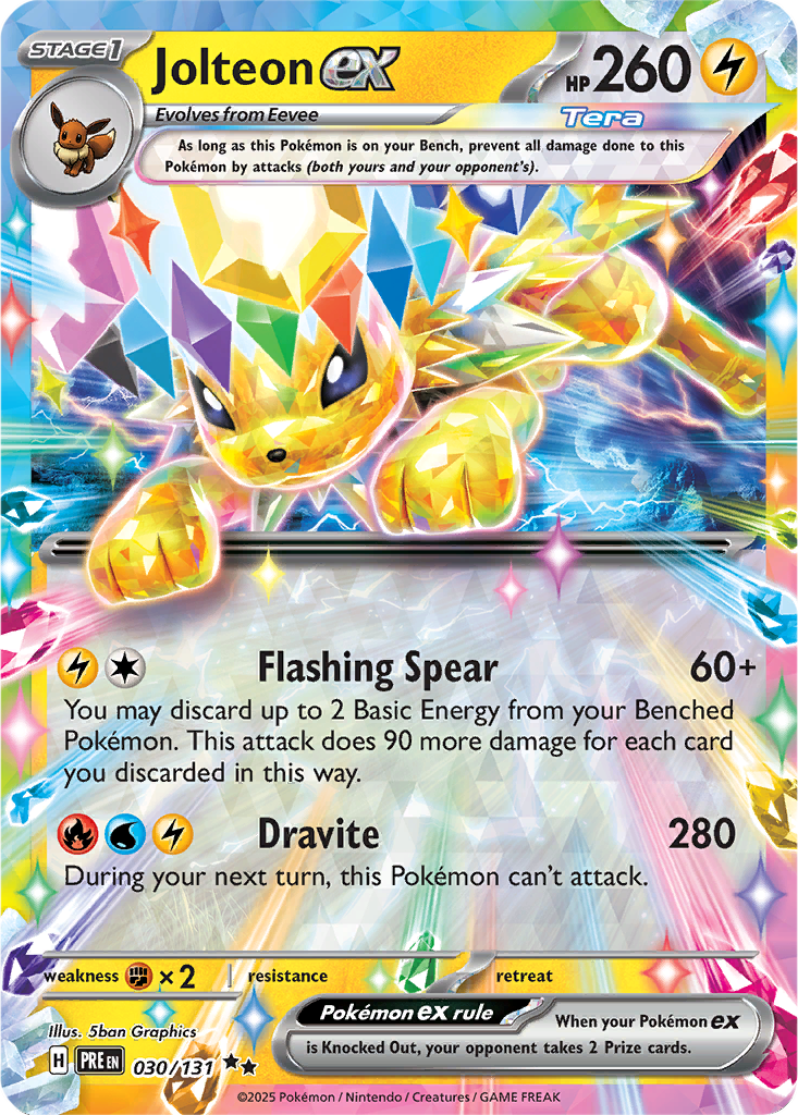 Prismatic Evolutions 030/131 Jolteon ex