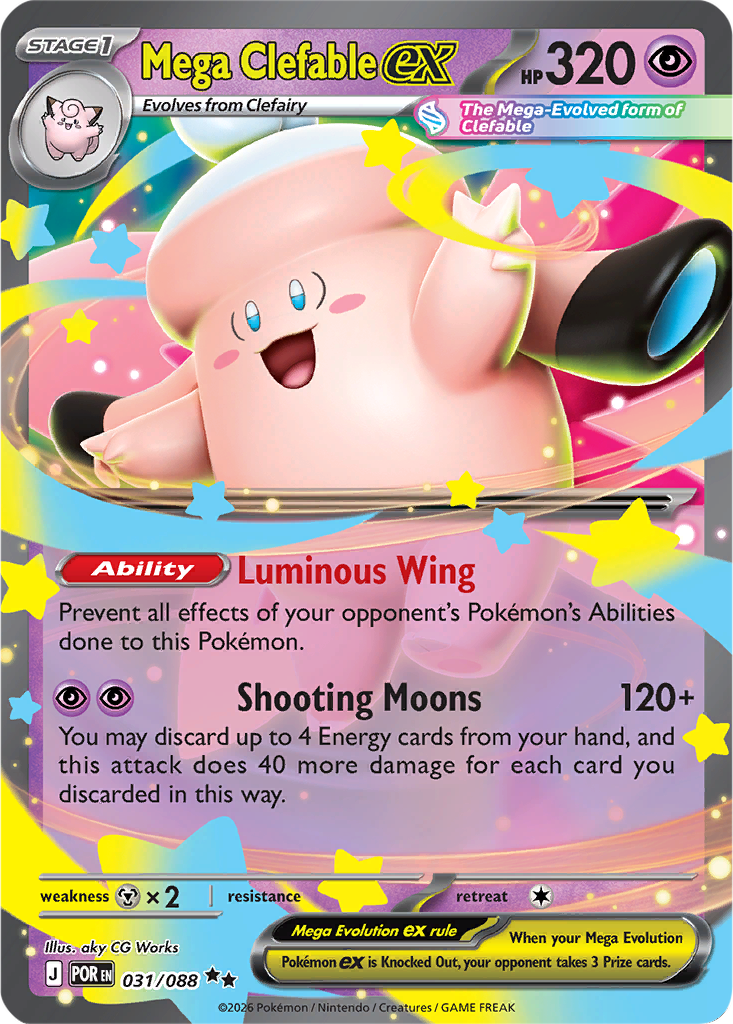 Perfect Order 031/088 Mega Clefable ex