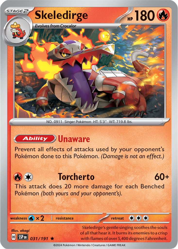 Surging Sparks 031/191 Skeledirge