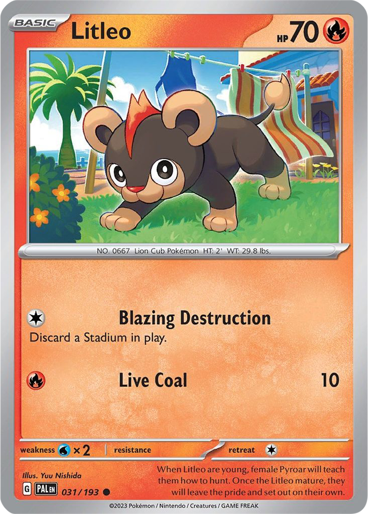 Paldea Evolved 031/193 Litleo