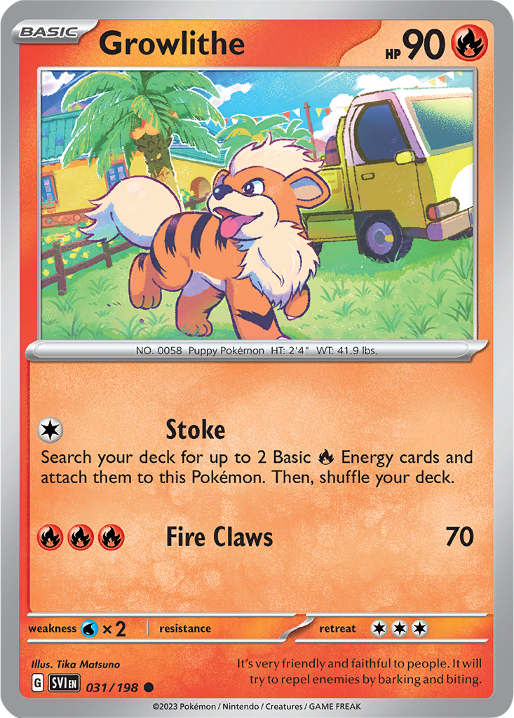 Scarlet & Violet 031/198 Growlithe