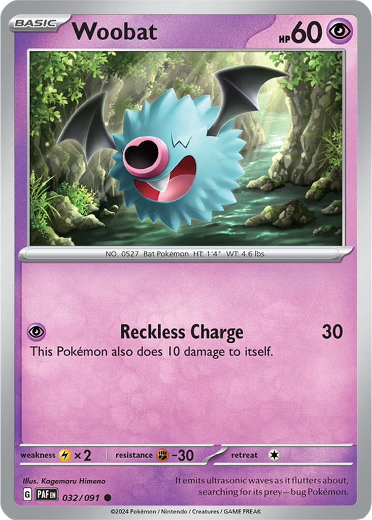 Paldean Fates 032/091 Woobat
