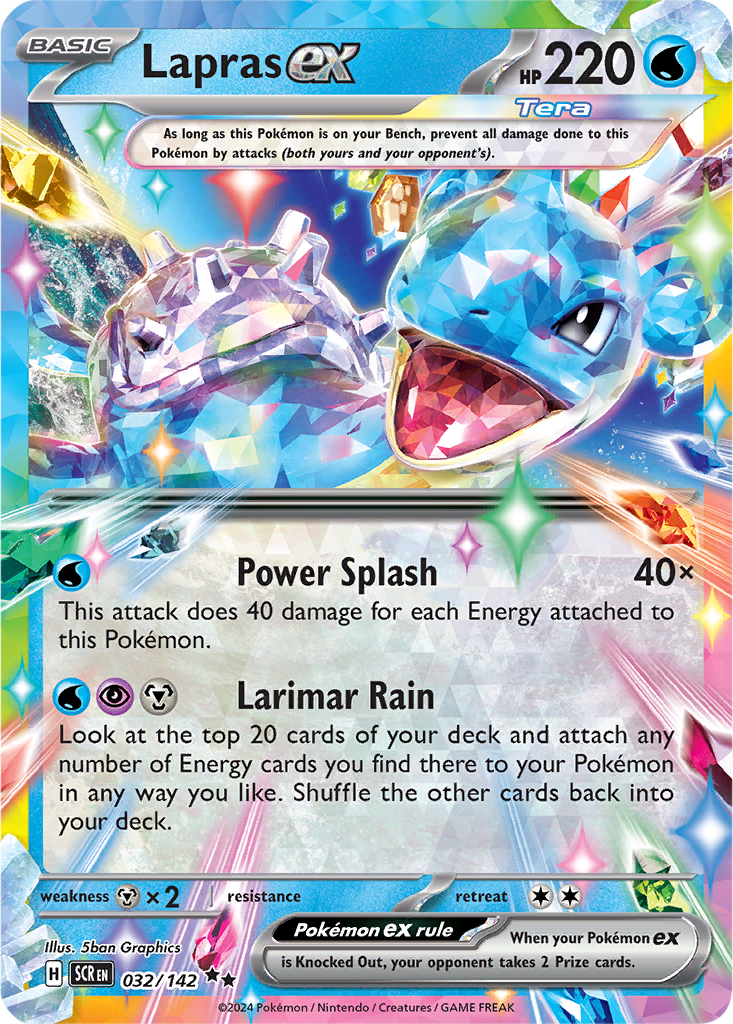Stellar Crown 032/142 Lapras ex
