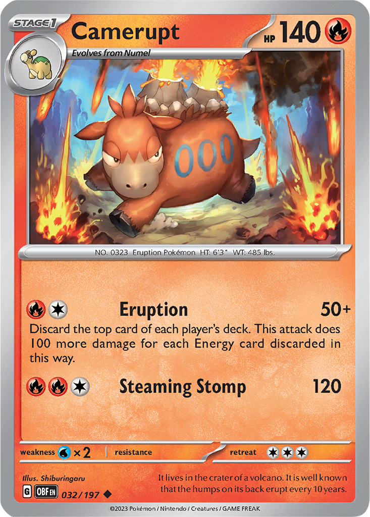 Obsidian Flames 032/197 Camerupt
