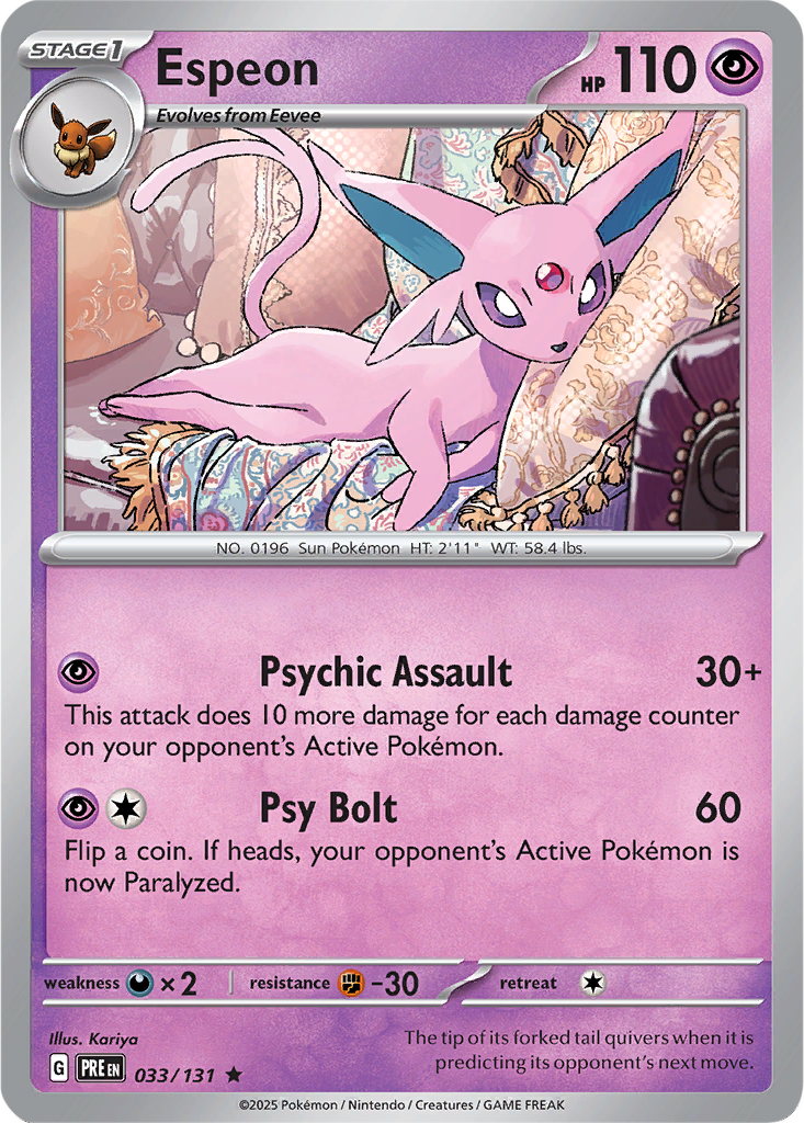 Prismatic Evolutions 033/131 Espeon