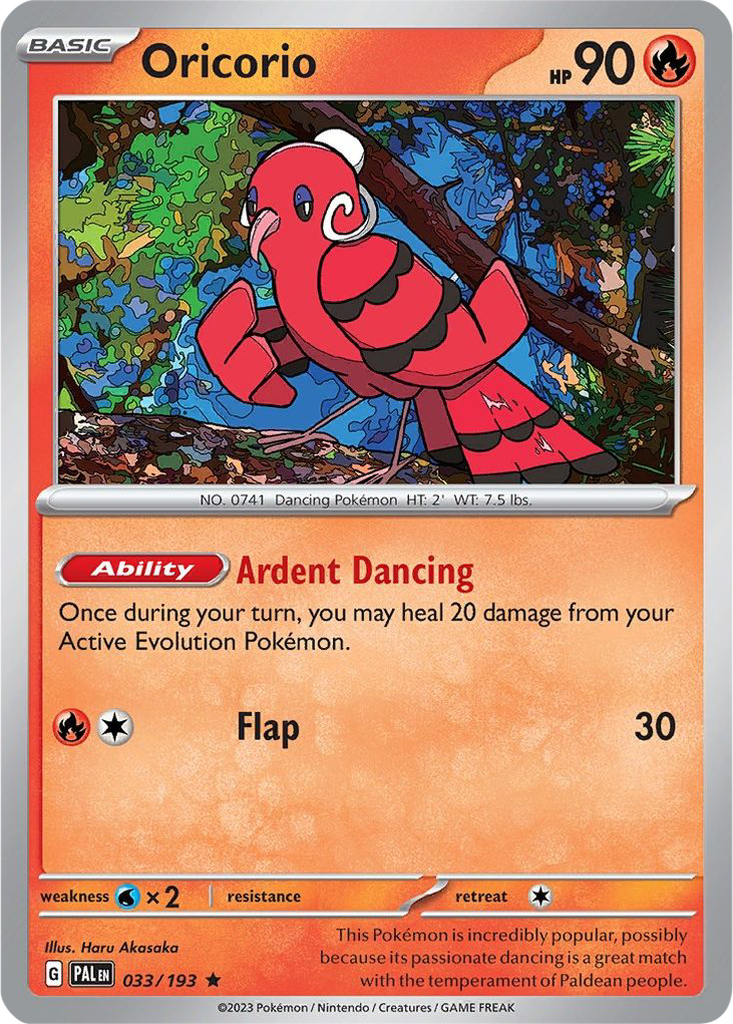 Paldea Evolved 033/193 Oricorio