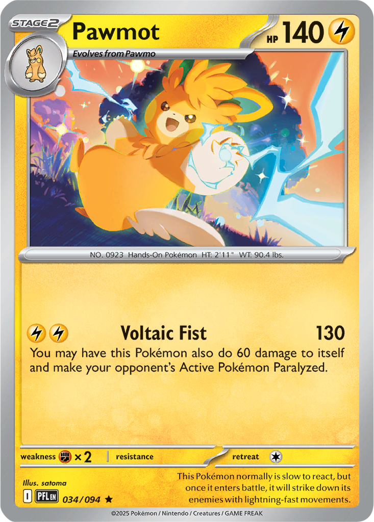 Phantasmal Flames 034/094 Pawmot