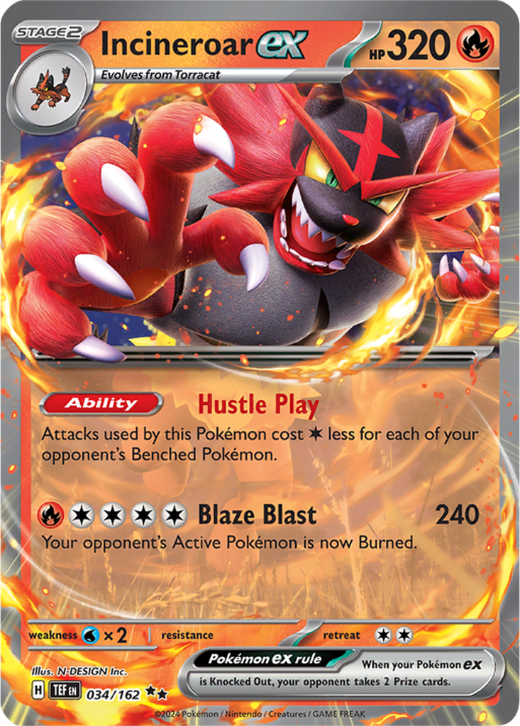 Temporal Forces 034/162 Incineroar ex