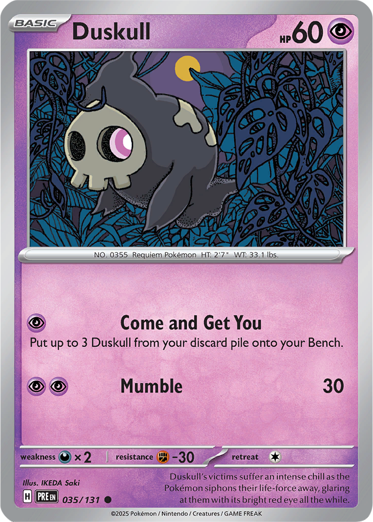 Prismatic Evolutions 035/131 Duskull
