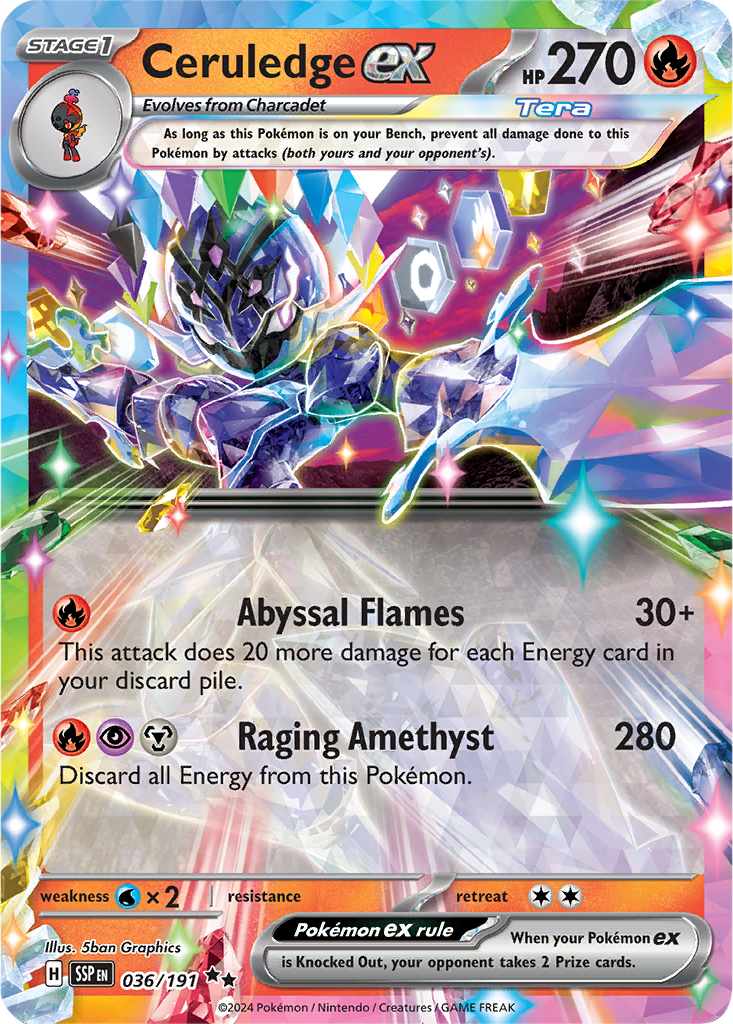 Surging Sparks 036/191 Ceruledge ex